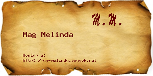 Mag Melinda névjegykártya